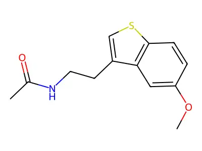 Acetamide, N-(2-(5-methoxybenzo(b)thien-3-yl)ethyl)- structure
