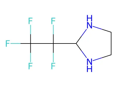 Imidazolidine, 2-pentafluoroethyl- structure