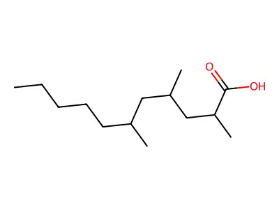 2,4,6-Trimethylundecanoic acid structure