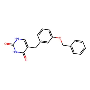 5-Benzyloxybenzyluracil structure