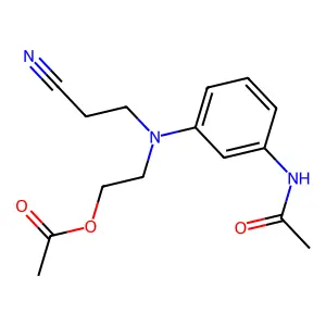 Acetamide, N-(3-((2-(acetyloxy)ethyl)(2-cyanoethyl)amino)phenyl)- structure