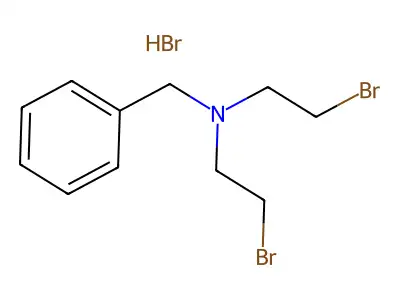 Benzylamine, N,N-bis(2-bromoethyl)-, hydrobromide structure
