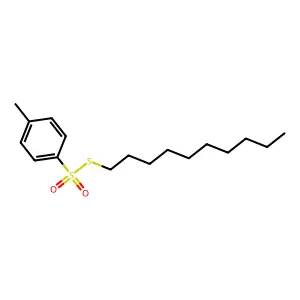 p-Toluenesulfonic acid, thio-, S-decyl ester structure