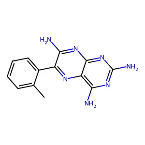2,4,7-Triamino-6-o-tolylpteridine structure