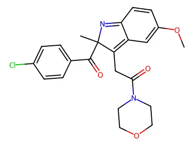 Indomethacin Morpholinylamide structure