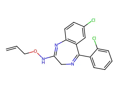 Uldazepam structure