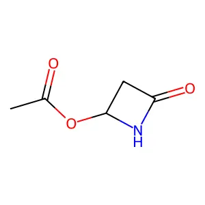 4-Acetoxy-2-azetidinone structure
