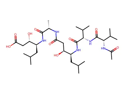 Pepstatin A (acetate) structure