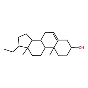(3beta)-Pregn-5-en-3-ol structure