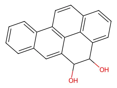 4,5-Dihydro-4,5-dihydroxybenzo(a)pyrene structure