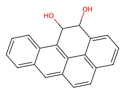 11,12-Dihydro-11,12-dihydroxybenzo(a)pyrene structure
