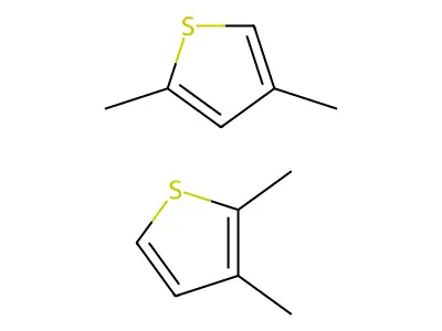 2,3-Dimethylthiophene--2,4-dimethylthiophene (1/1) structure