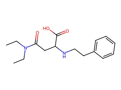 N,N-Diethyl-N~2~-(2-phenylethyl)asparagine structure