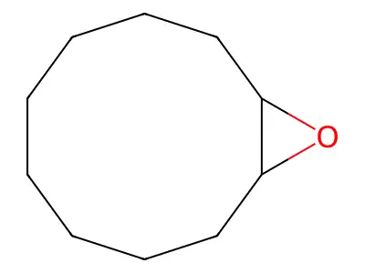 cis-11-Oxabicyclo(8.1.0)undecane structure