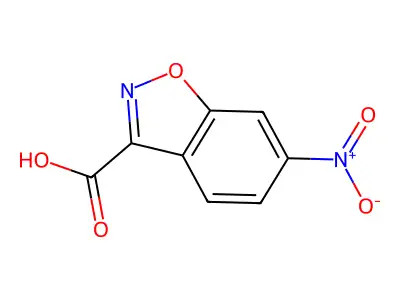 6-Nitro-1,2-benzoxazole-3-carboxylic acid structure