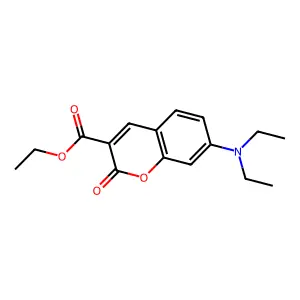 2H-1-Benzopyran-3-carboxylic acid, 7-(diethylamino)-2-oxo-, ethyl ester structure