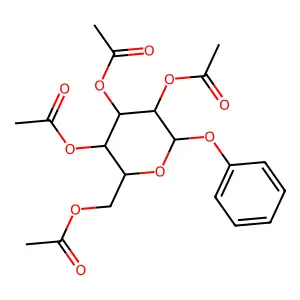 Phenyl tetra-O-acetyl-beta-D-galactopyranoside structure
