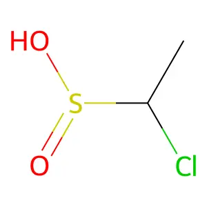 1-Chloroethanesulphinic acid structure