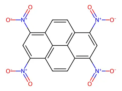 Pyrene, 1,3,6,8-tetranitro- structure