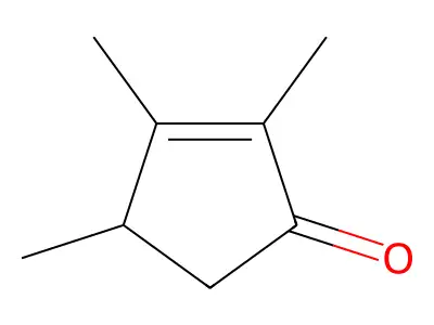 2,3,4-Trimethyl-2-cyclopenten-1-one structure