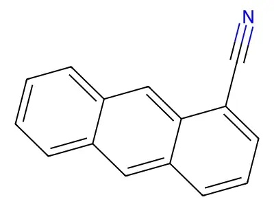 Anthracene-2-carbonitrile structure