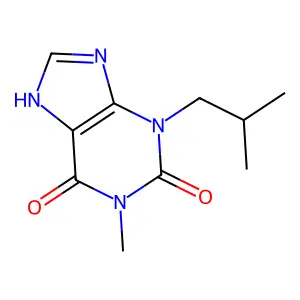 3-Isobutyl-1-methylxanthine structure
