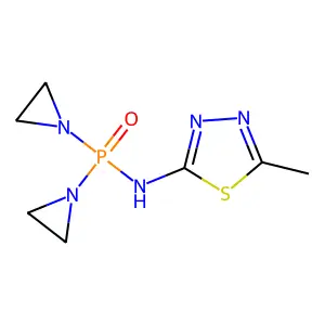 N,N'-Diethylene-N''-(5-methyl-1,3,4-thiadiazol-2-yl)phosphoramide structure