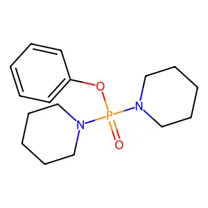 Phosphinic acid, dipiperidino-, phenyl ester structure