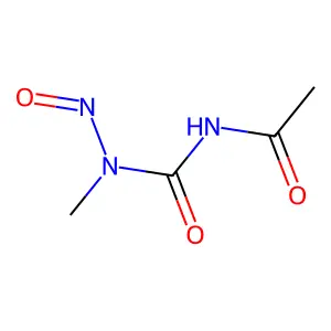 Urea, 3-acetyl-1-methyl-1-nitroso- structure