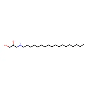 3-(Octadecylamino)propane-1,2-diol structure
