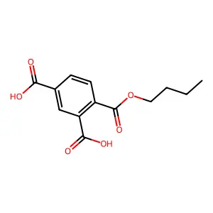 1,2,4-Benzenetricarboxylic acid, monobutyl ester structure