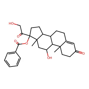 Benzodrocortisone structure