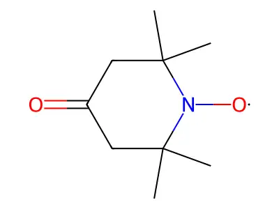 1-Hydroxy-2,2,6,6-tetramethyl-4-oxopiperidine structure