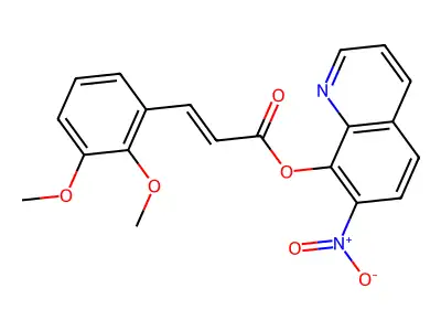 (7-Nitroquinolin-8-yl) 3-(2,3-dimethoxyphenyl)prop-2-enoate structure
