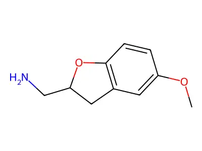 (5-Methoxy-2,3-dihydrobenzofuran-2-yl)methanamine structure