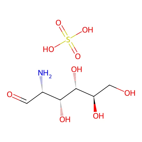 Sulfuric acid--2-amino-2-deoxyhexose (1/1) structure