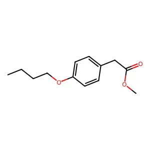 Methyl 4-butoxyphenylacetate structure