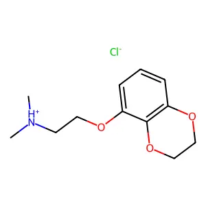 Ethylamine, 2-(1,4-benzodioxan-5-yloxy)-N,N-dimethyl-, hydrochloride structure