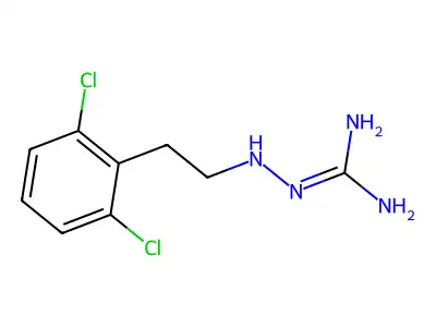 Guanidine, (2,6-dichlorophenethylamino)- structure