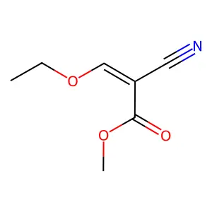 Methyl 2-cyano-3-ethoxy-2-propenoate structure