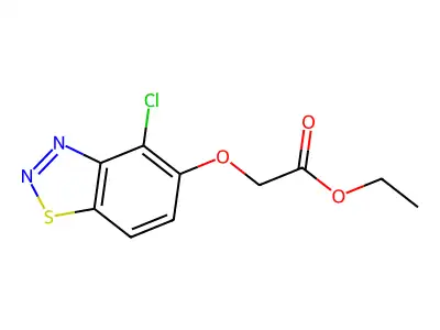 Acetic acid, ((4-chloro-2,1,3-benzothiadiazol-5-yl)oxy)-, ethyl ester structure