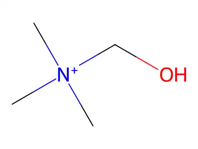 1-Hydroxy-N,N,N-trimethylmethanaminium structure