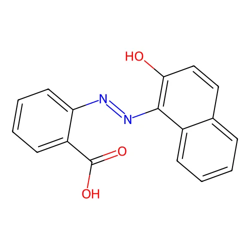 Benzoic acid, 2-[2-(2-hydroxy-1-naphthalenyl)diazenyl]- structure