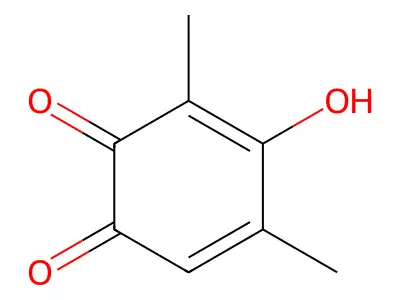 2-Hydroxy-3,5-dimethyl-2,5-cyclohexadiene-1,4-dione structure