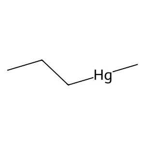 Mercury, methyl propyl- structure