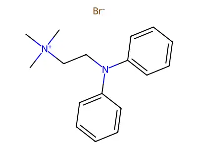 2-(Diphenylamino)-N,N,N-trimethylethan-1-aminium bromide structure