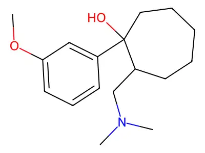 Cycloheptanol, 2-(dimethylaminomethyl)-1-(m-methoxyphenyl)- structure
