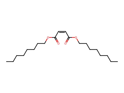 Dioctyl but-2-enedioate structure
