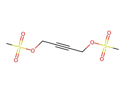 2-Butyne-1,4-diol, 1,4-dimethanesulfonate structure