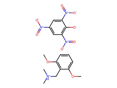 Benzylamine, 2,6-dimethoxy-N,N-dimethyl-, picrate structure